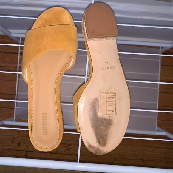 Soludos Anouk Slide Sandal in Marigold - Picture 4 of 5